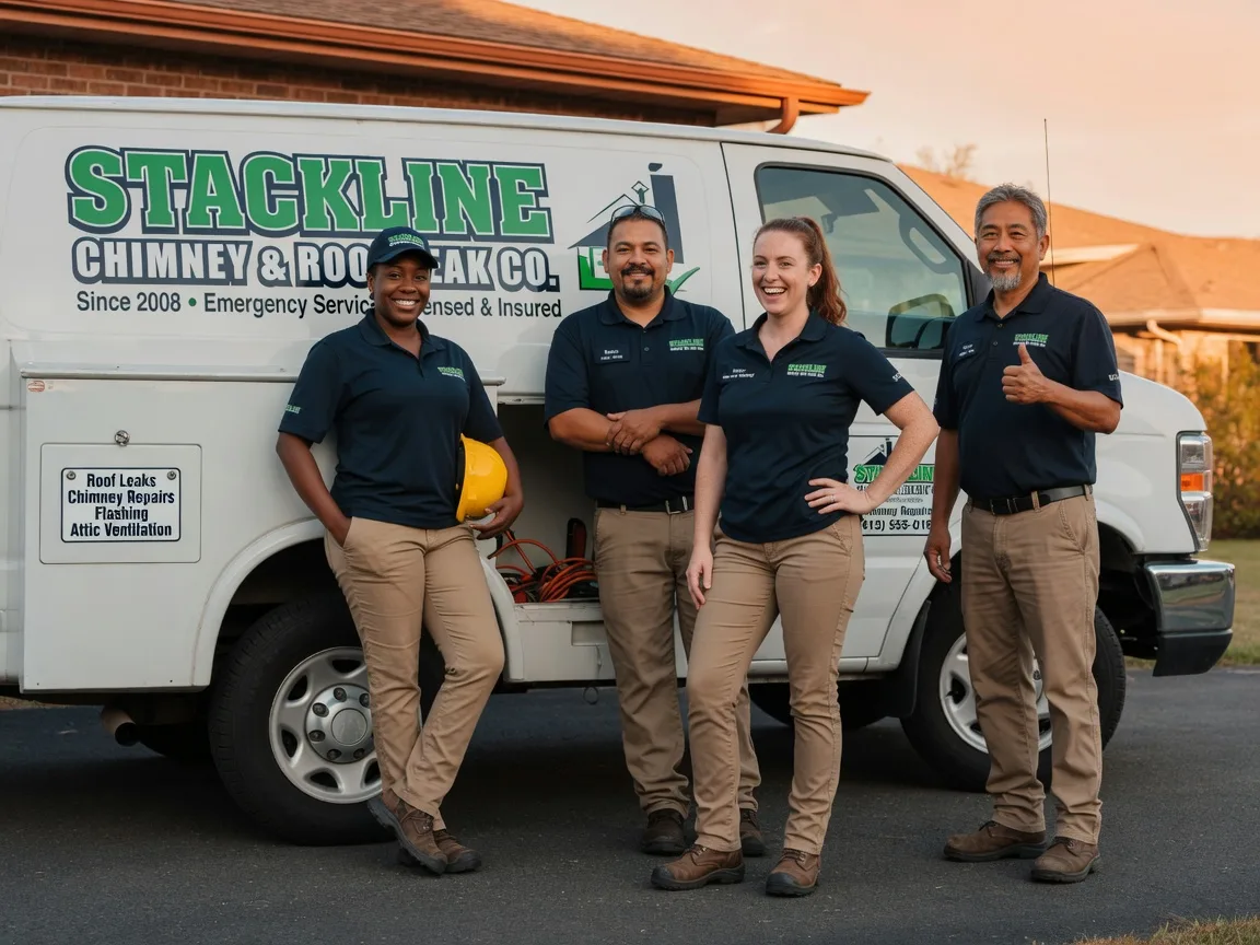 Chimney flashing repair company in Stuart, OK